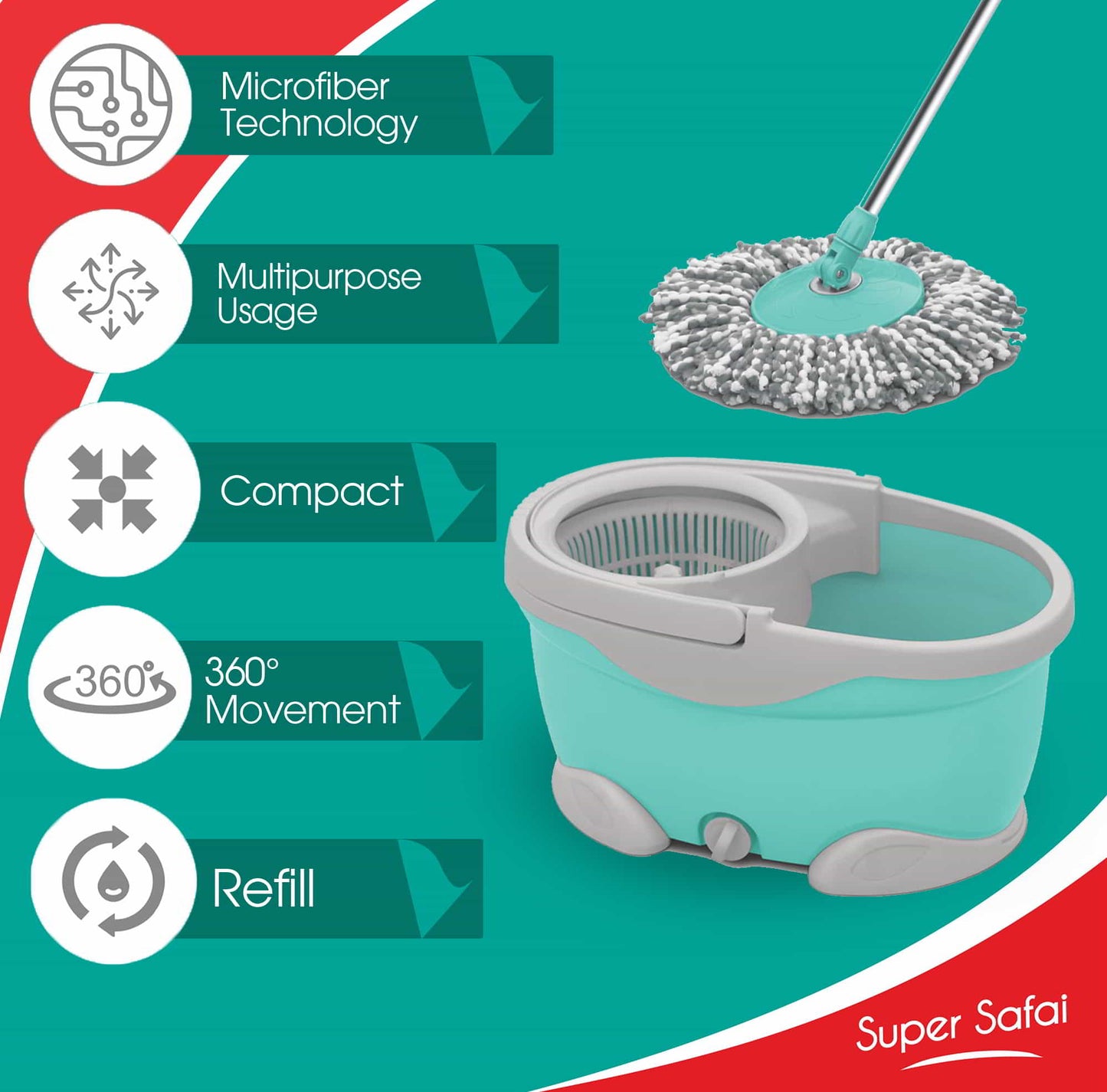 Maxx Spin Mop (Spotzero by Milton)