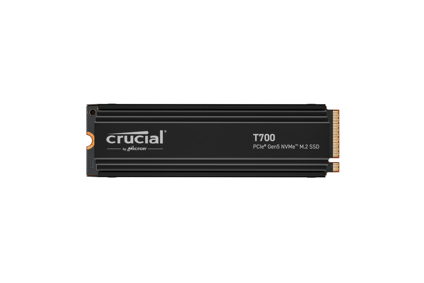 Crucial T700 1TB PCIe Gen5 NVMe M.2 SSD with heatsink speeds of up to 12,400MB/s sequential reads and up to 11,800MB/s sequential writes-ssd-Crucial-computerspace