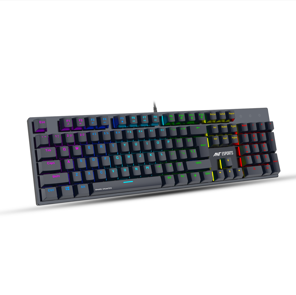 Ant Esports MK3400 Pro V3 Full Mechanical RGB Gaming Keyboard-Keyboards-antesports-computerspace