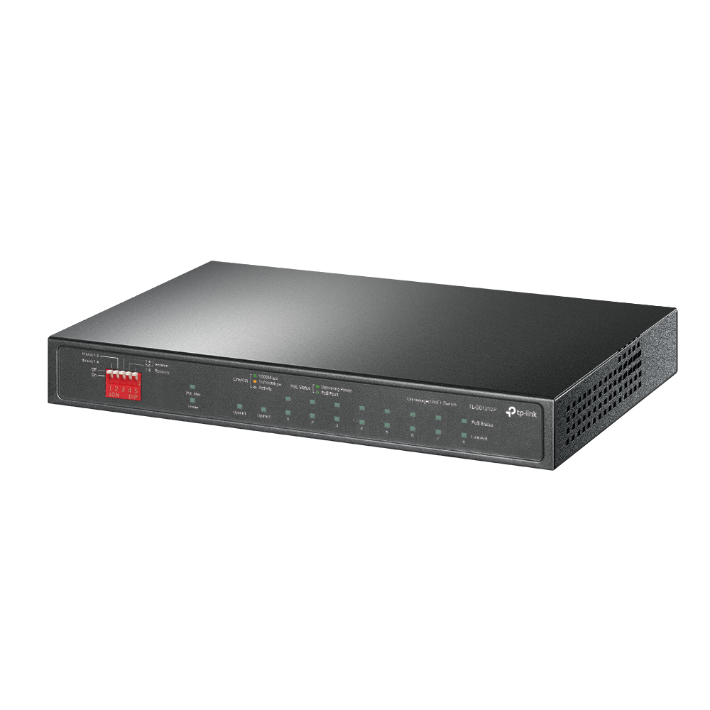 TP-Link PoE Switch TL-SG1210P 8-Port Giga w/ 1SFP 1GE (63 Watts)