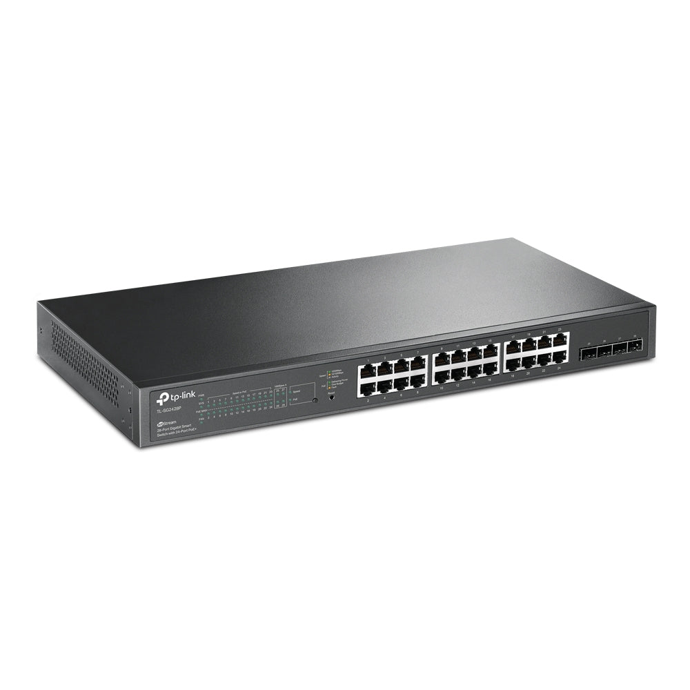 TP-Link PoE Switch TL-SG2428P 24-Port Giga Smart w/ 4 SFP (250W)