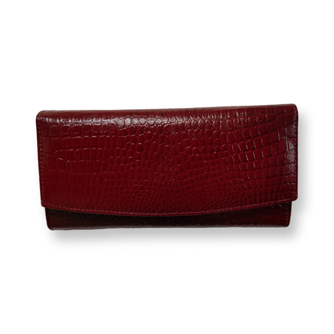 Regal Pixies Genuine Leather Ladies Wallet | FIRE BRICK COLOR