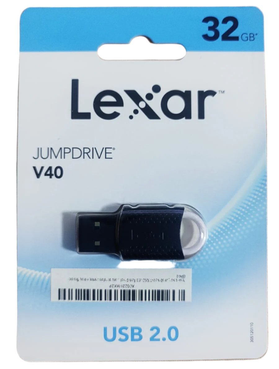Lexar Jump Drive V40 USB Flash Drive I reliable portable storage I Compatible with PC and Mac systems I Reliably stores and transfers photos, videos, files etc - (Black)