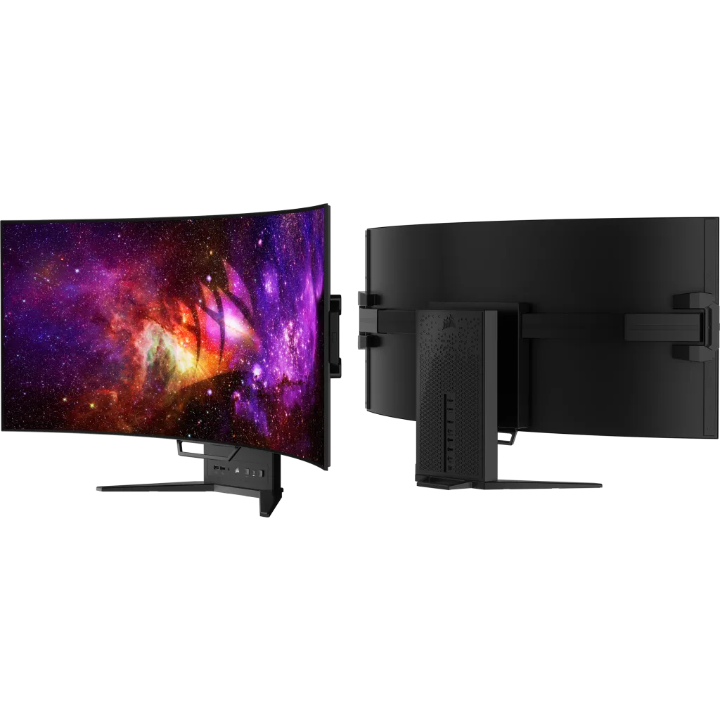CORSAIR XENEON FLEX 45WQHD240 45-Inch Bendable Gaming Monitor, 3440 x 1440, 240Hz, 0.03ms GtG, HDR with 1000nit Peak Brightness, 1.5M:1 Contrast Ratio, 1.07 Billion Colors-Monitor-Corsair-computerspace