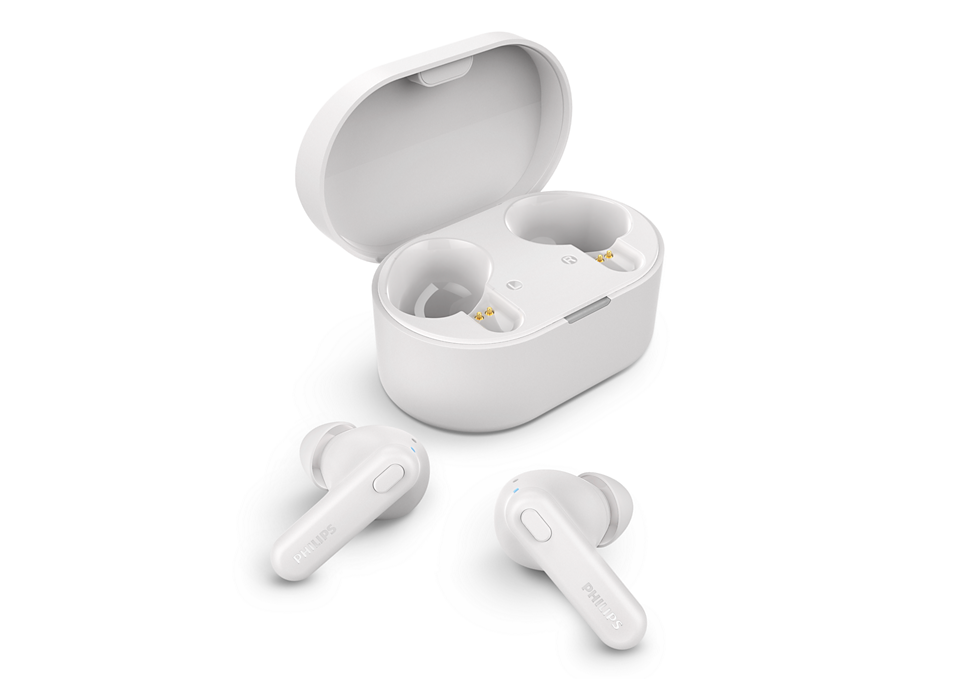Philips True Wireless Headphones TAT1108/00 AI mic Custom 6 mm drivers Up to 15 hours play time with the case