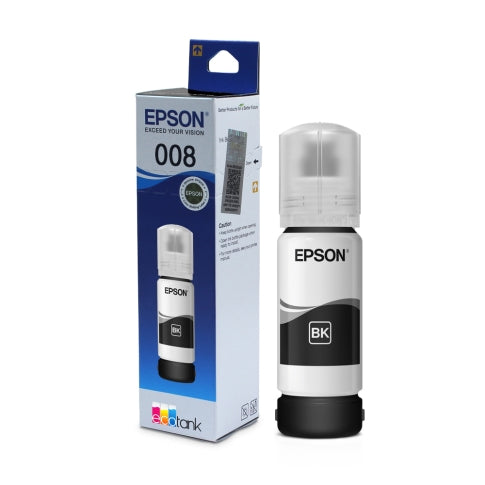 Epson 008 Black Ink Bottle T06G 127ml | Compatible with L15150 L15180 L6460 L6490 L6570 L6580 M15140 M15180