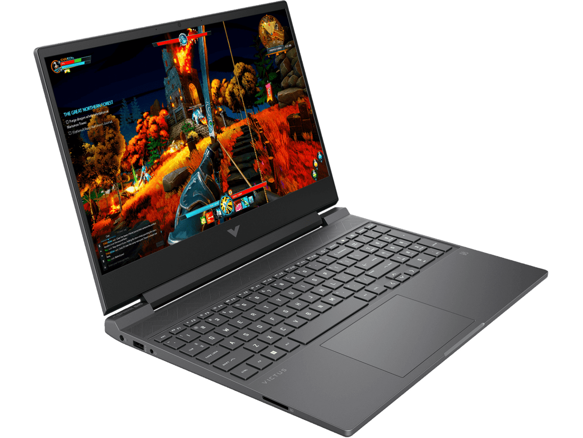 HP Victus AMD Ryzen 5-5600H 15.6 inches/39.6 cm FHD Gaming Laptop (8GB RAM/512GB SSD/GTX 1650 4GB Graphics/144Hz/9ms Response Time/Windows 11/MSO/Backlit KB/B&O), 15-fb0040AX-Laptops-HP-computerspace