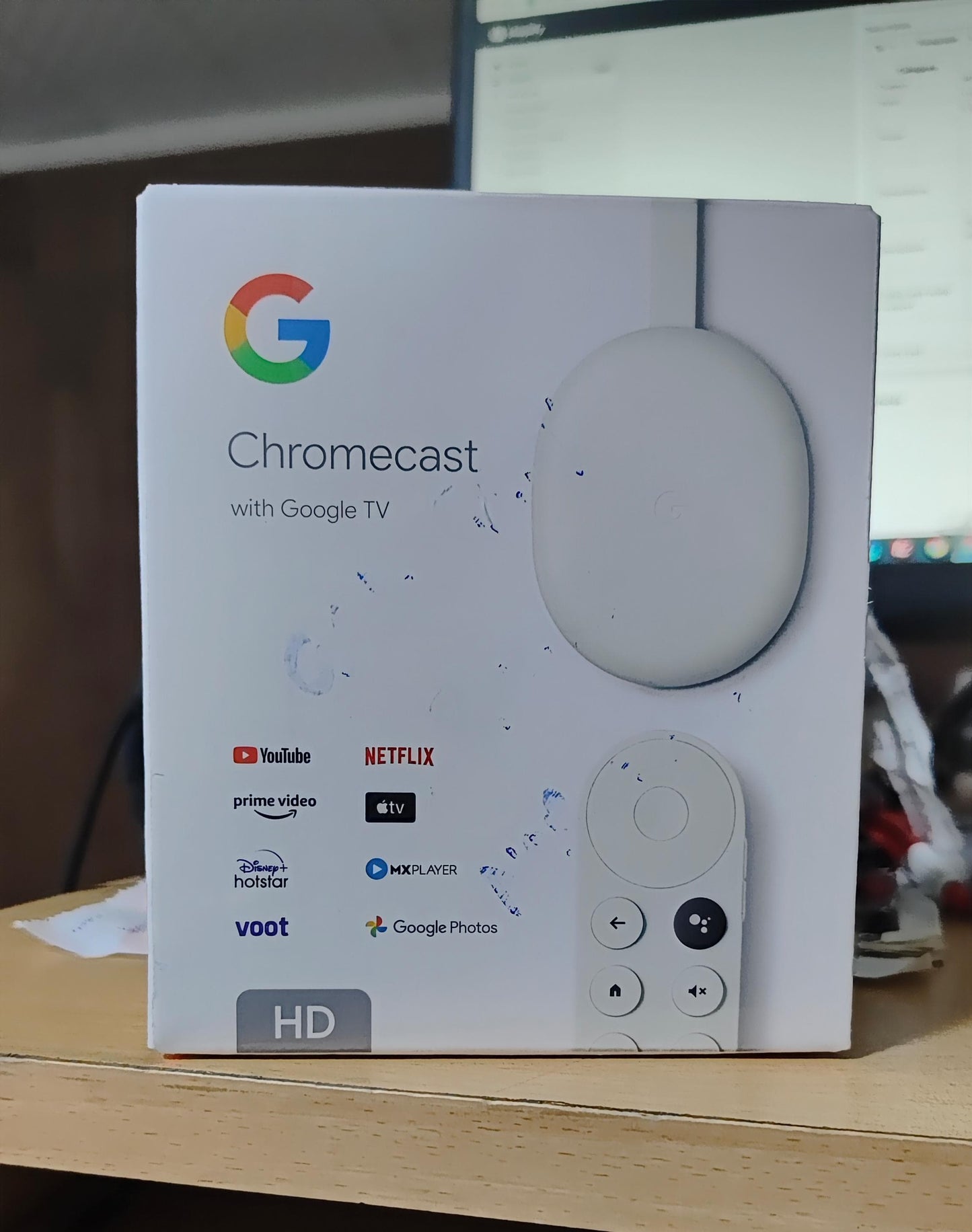 Google Chromecast with TV Media Streaming Device HD