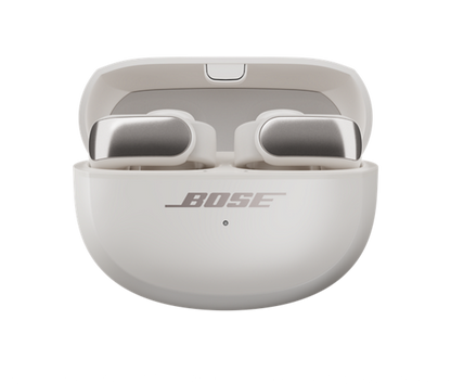 Bose New Ultra Open Earbuds with OpenAudio Technology, Open Ear Wireless Earbuds, Up to 48 Hours of Battery Life - White Smoke