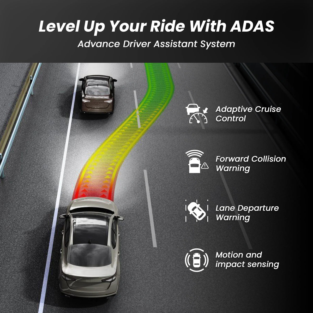 IZI DRIVE Plus 4K Dash Camera - Dual Channel, GPS, Night Vision