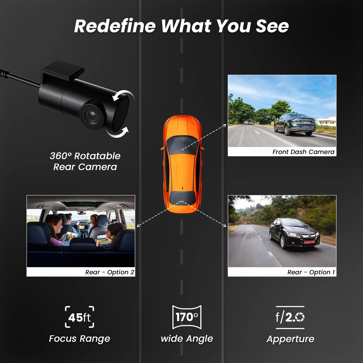 IZI DRIVE Plus 4K Dash Camera - Dual Channel, GPS, Night Vision