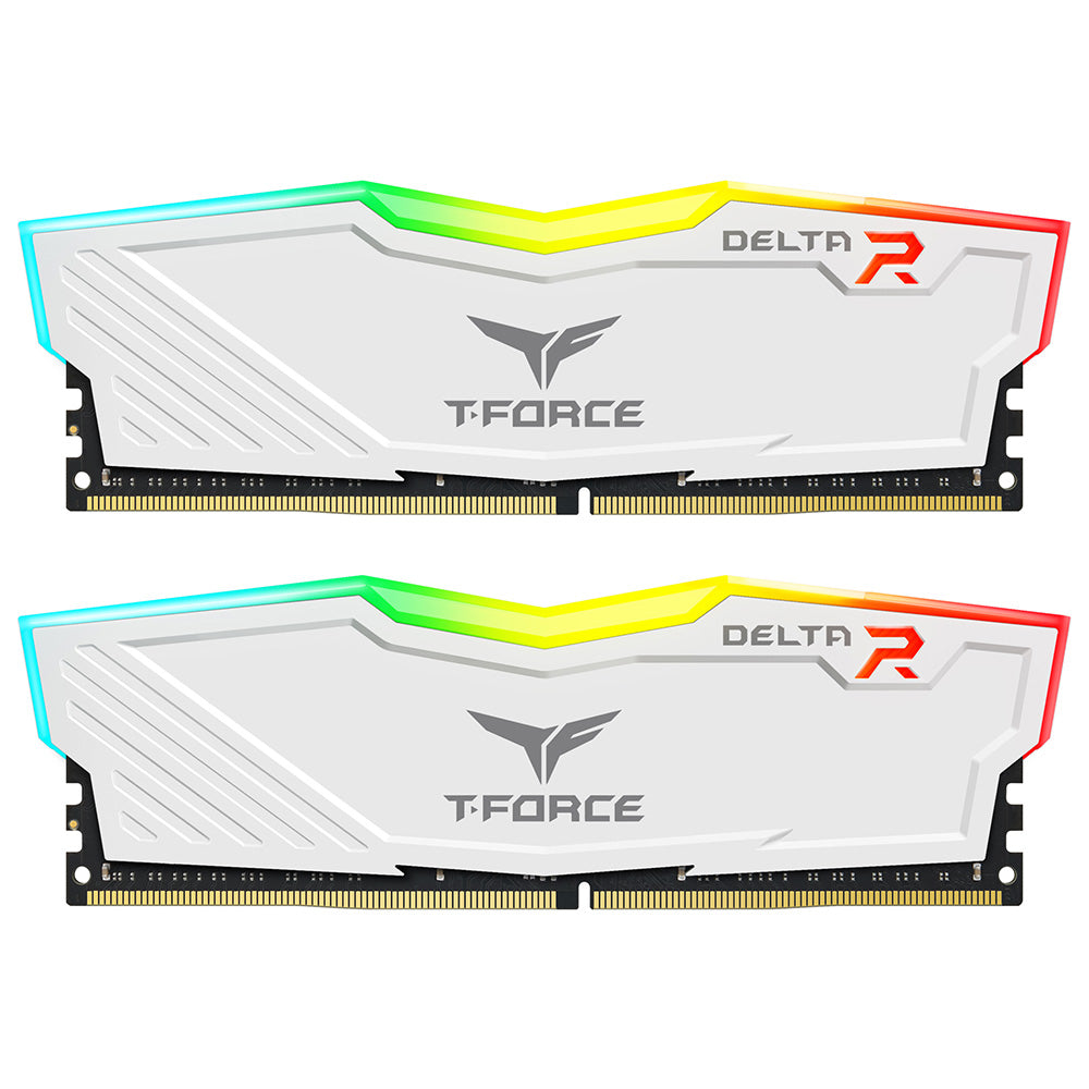 Teamgroup DDR4 Delta RGB Kits 3200MHz 8GB x 2 CL16 White TF4D416G3200HC16FDC01