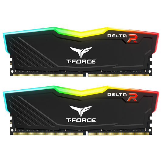 Teamgroup DDR4 Delta RGB Kits 3600MHz 8GB x 2 CL18 Black TF3D416G3600HC18JDC01