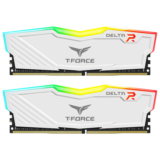Teamgroup DDR4 Delta RGB Kits 3200MHz 16GB x 2 CL16 White TF4D432G3200HC16FDC01
