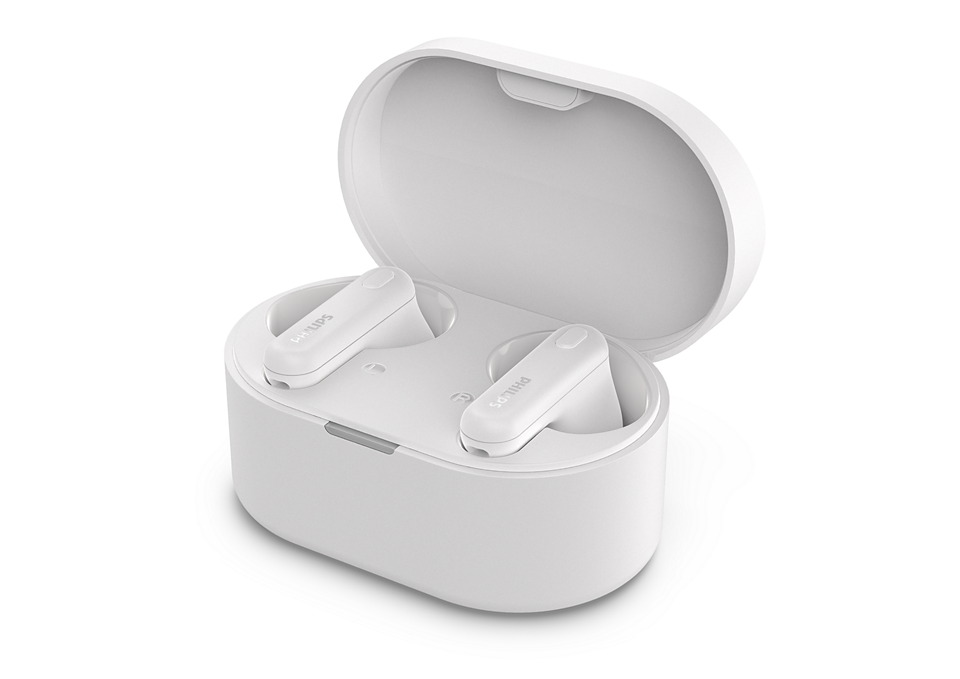 Philips True Wireless Headphones TAT1108/00 AI mic Custom 6 mm drivers Up to 15 hours play time with the case