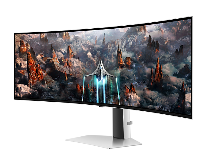 Samsung 49 inch (1.24 m) OLED G9 Gaming Monitor with 0.03ms GTG response time and 240Hz refresh screen - LS49CG950SWXXL