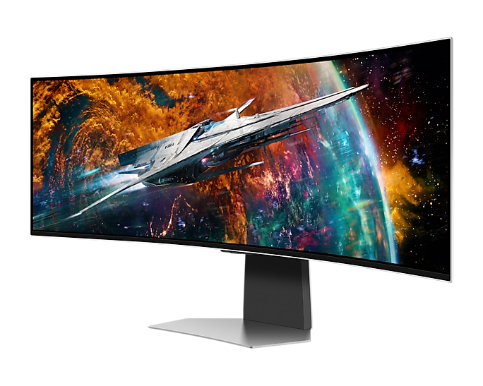 Samsung 49 inch 1.24 m OLED G9 Gaming Monitor with 0.03ms GTG response time and 240Hz refresh screen LS49CG930SW-Monitor-SAMSUNG-computerspace