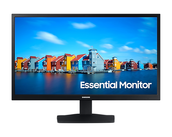 Samsung 54.5cm (22") FHD Flat Monitor with Wide Viewing Angle LS22A334NHWXXL