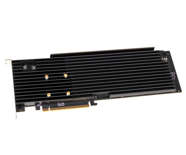Sonnet M.2 8x4 Silent Gen4 PCIe Card Eight M.2 NVMe SSD Slots on a PCIe 4.0 x16 Card