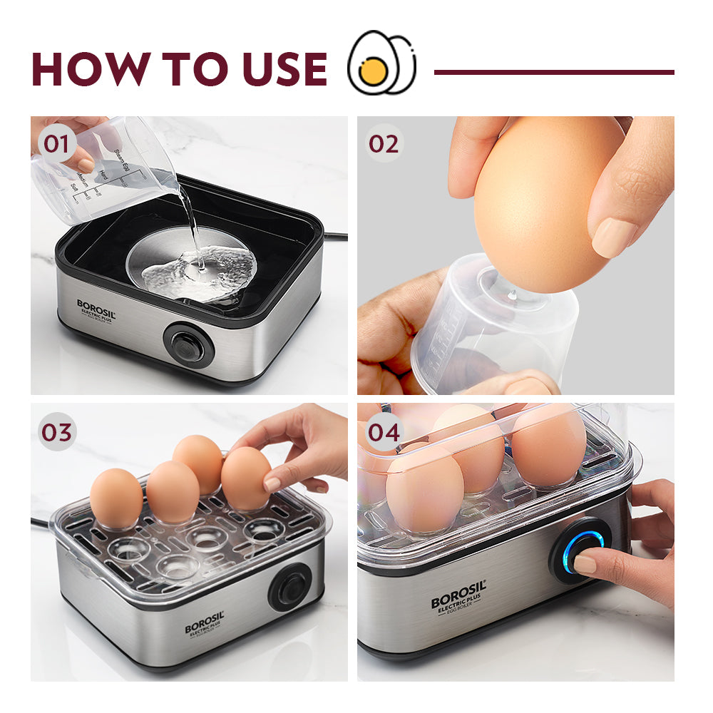 Borosil Electric Plus 8 Egg Boiler
