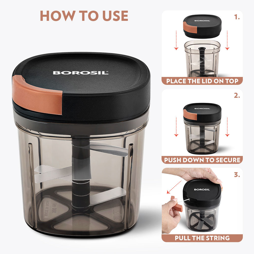 Borosil EazyPull Chopper