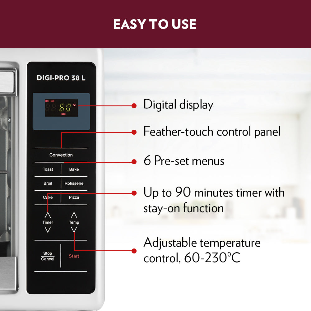 Borosil Digipro 38L Oven Toaster Griller (OTG)