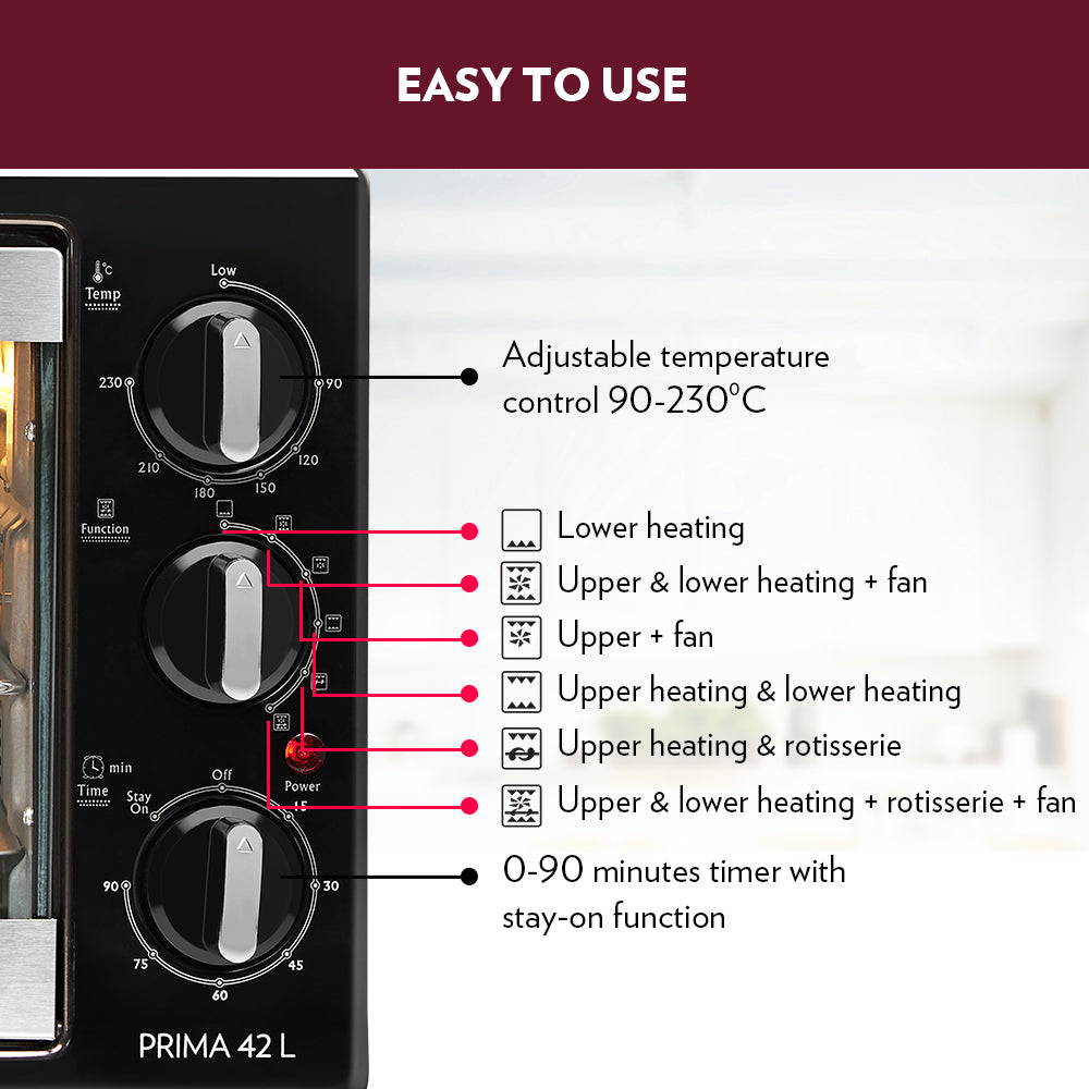 Borosil Prima 42L Oven Toaster Griller (OTG)