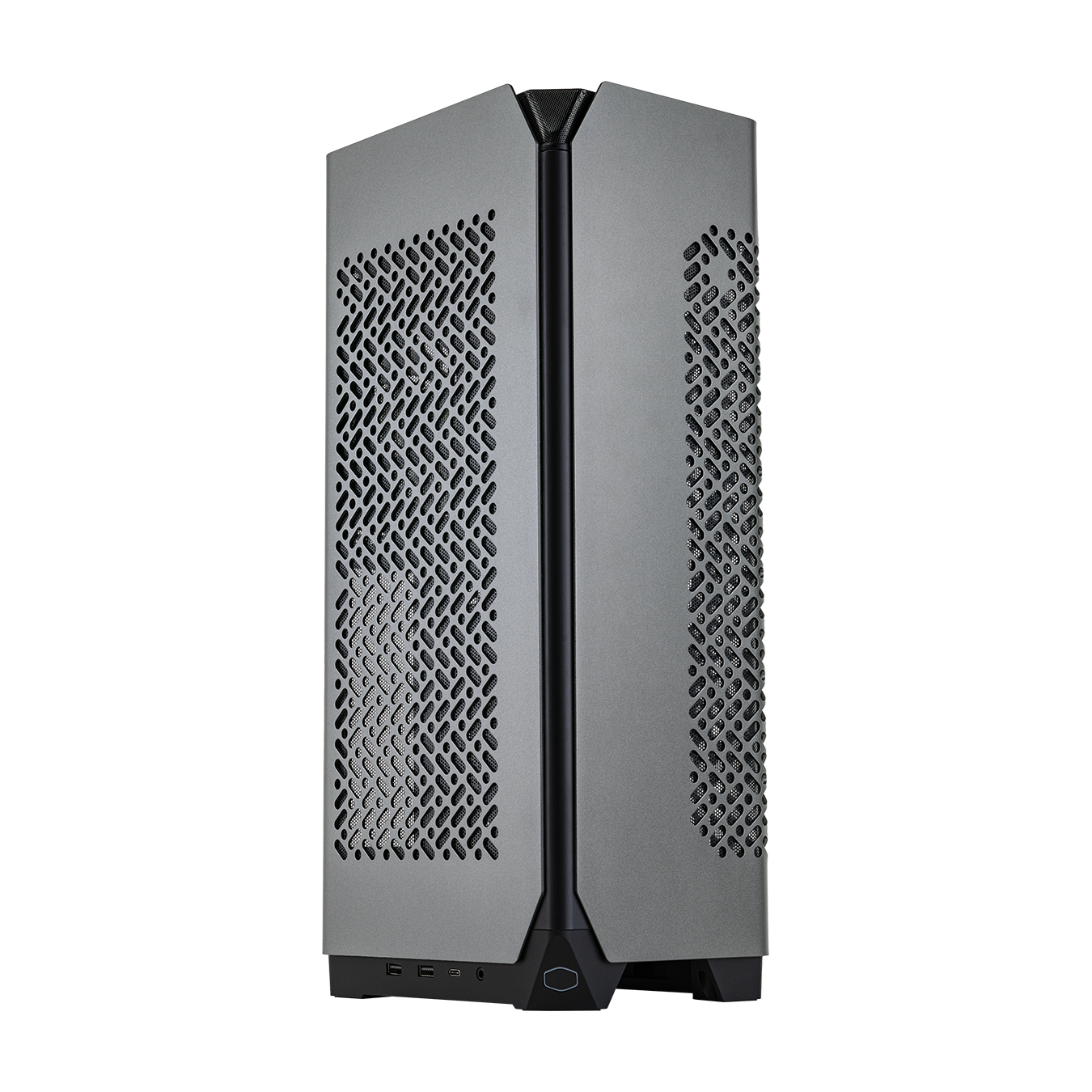 Cooler Master NCORE 100 MAX Bronze ITX SFF Tower Case, Custom 120mm AIO, 850W SFX Gold ATX3.0 PSU, 4 Slot GPU, Vertical Mount GPU, PCIe 4.0 Riser, Anodized Aluminum, USB Type C (NR100-ZNNN85-SL0)