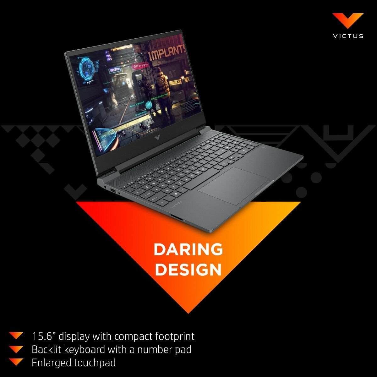HP Victus AMD Ryzen 5-5600H 15.6 inches/39.6 cm FHD Gaming Laptop (8GB RAM/512GB SSD/GTX 1650 4GB Graphics/144Hz/9ms Response Time/Windows 11/MSO/Backlit KB/B&O), 15-fb0040AX-Laptops-HP-computerspace