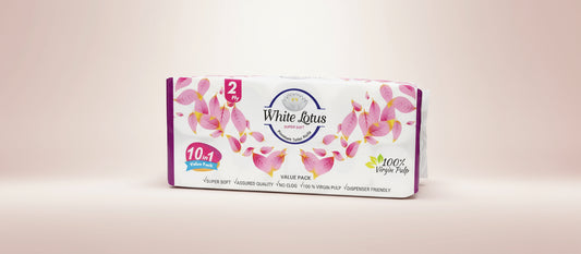 Toilet Tissue Paper Roll 10 in 1 , Pack of 1, Soft tissues