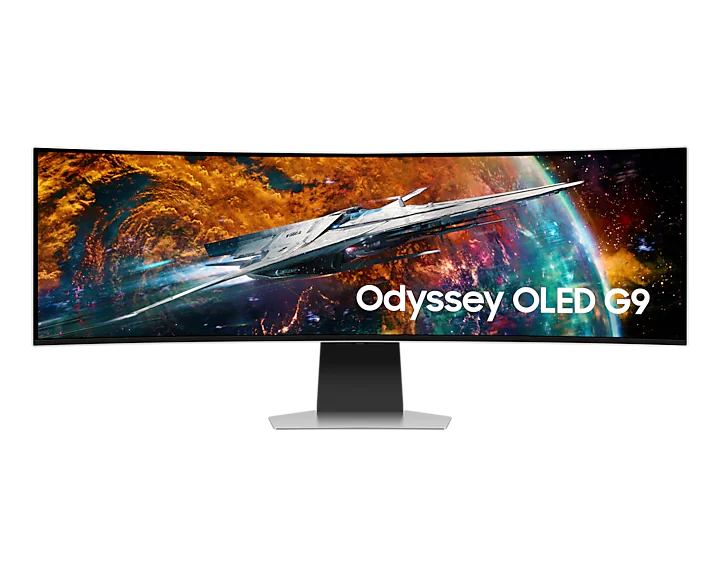 Samsung 49 inch (1.24 m) OLED G9 Gaming Monitor with Neo Quantum Processor 0.03ms GTG response time and 240Hz refresh screen - LS49CG950SWXXL