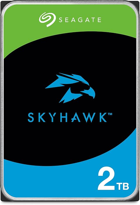 Seagate SkyHawk 2TB Surveillance Hard Drive (ST2000VX008) – 3.5" SATA 64MB Cache HDD for CCTV DVR/NVR