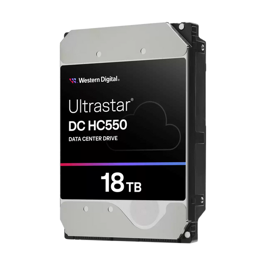 WD Ultrastar DC HC550 18TB Disk Speed (RPM) 7200 RPM Cache Size 512MB-Hard Drives-WESTERN DIGITAL-computerspace