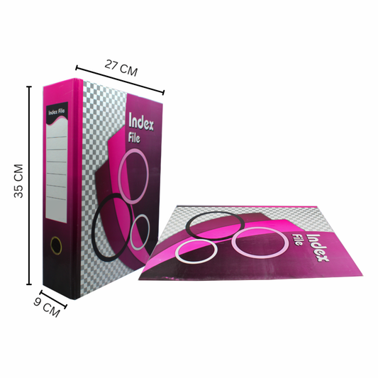 Cardboard Office Lever Arch File/Clip Box File Folder Cover A4 Size Ring Binder Best for Document, Certificate (Pack of 4)