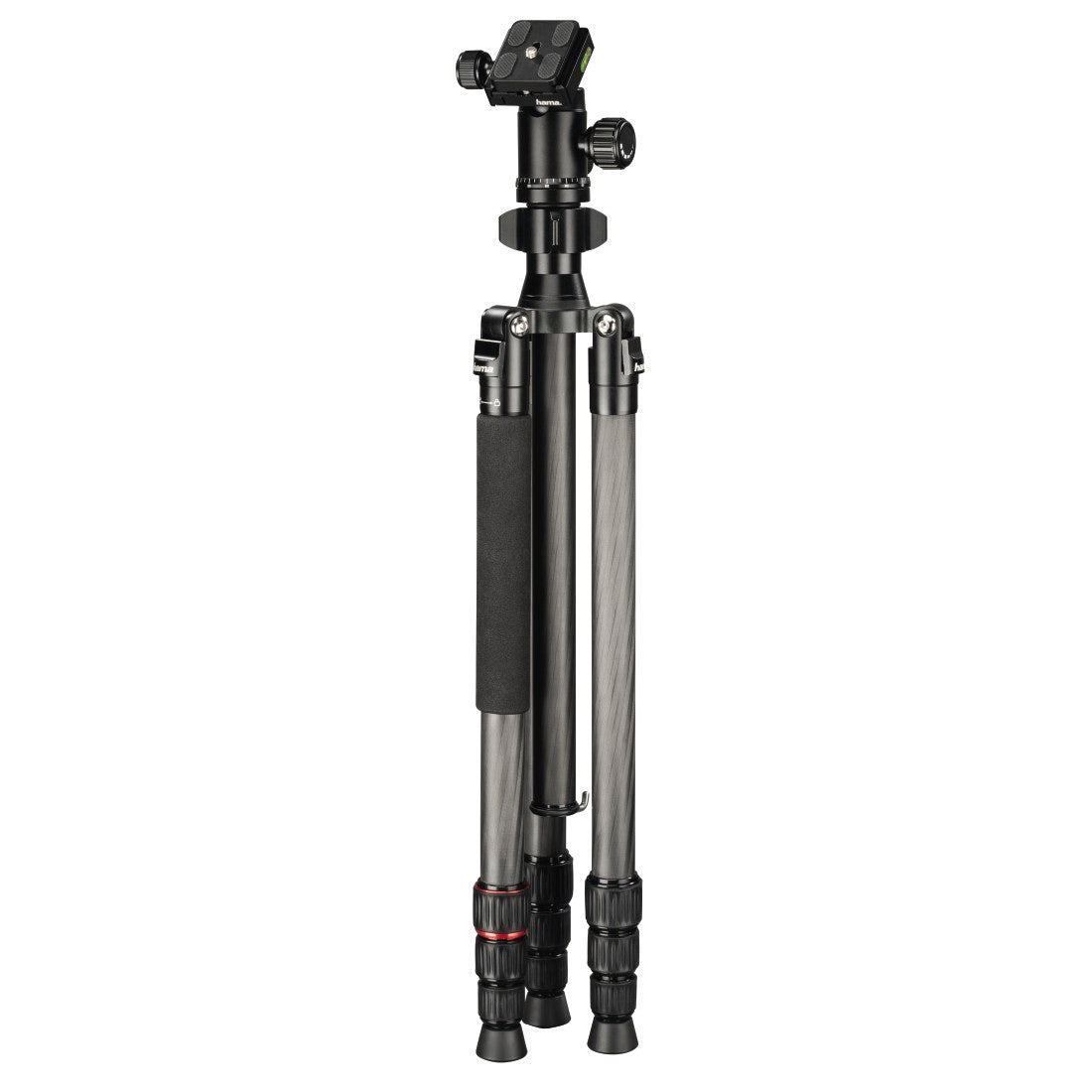 Ramble Duo Carbon Tripod, 160 Ball, with Smartphone Holder-Accessories-HAMA-computerspace