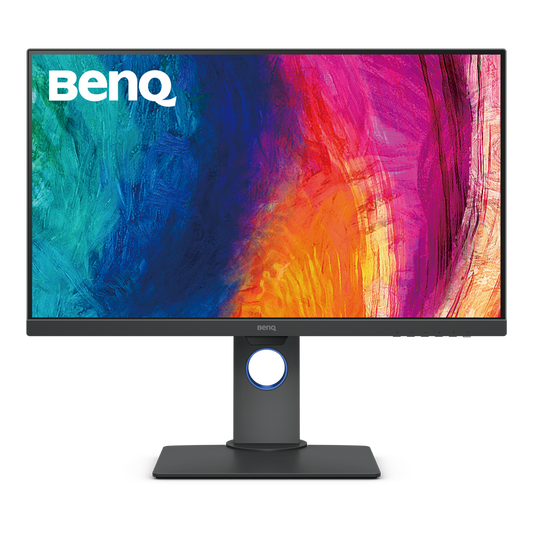 BenQ PD2705Q 27"(68.58 cm) LCD 2560 x 1440 Pixels 2K Monitor for Designers 2560x1440 QHD IPS AQCOLOR, Rec. 709, sRGB; USB-C, KVM, Display Pilot, ICCsync, DualView, Eye-Care, Anti-Glare, Drak Grey-Computerspace-computerspace