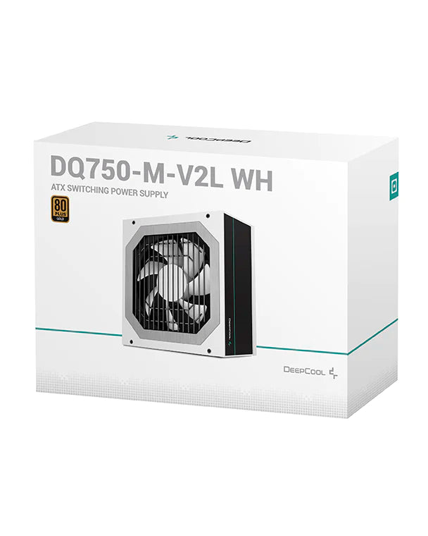 Deepcool 750W Gold PSU DQ750-M-V2L-Power Supply-Deepcool-White-computerspace