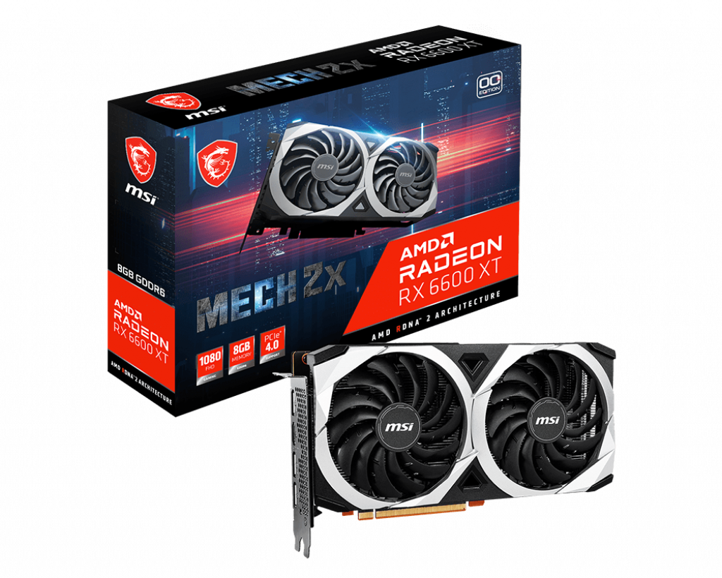 MSI RadeonRX 6600 XT MECH 2X 8G OC Graphics Card-GRAPHICS CARD-MSI-computerspace
