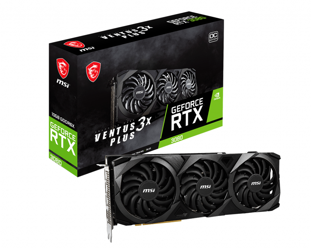 MSI RTX 3080 Ventus 3X plus 10GB Graphics Card-GRAPHICS CARD-MSI-computerspace