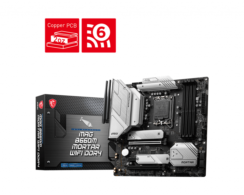 MSI MAG B660M MORTAR WIFI DDR4 Motherboard-MSI-computerspace
