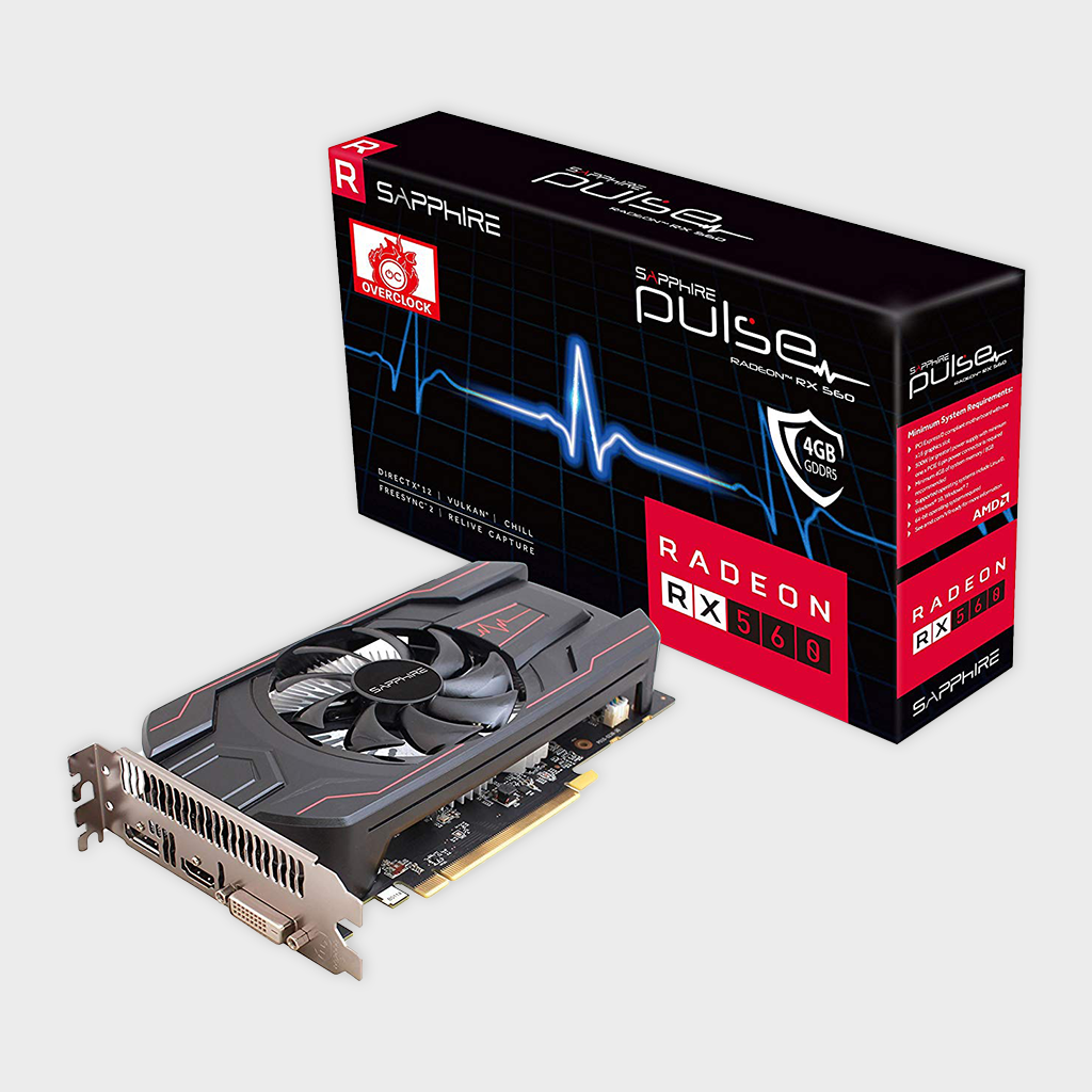 Sapphire Pulse RadeonTM RX 560 4GB GDDR5 OC Graphics Card
