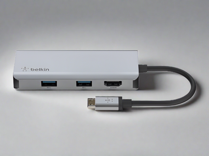 Belkin USB Type-C 5 in 1 dock AVC007btSGY Black with warranty 2 years-Laptop Docking Stations-computerspace