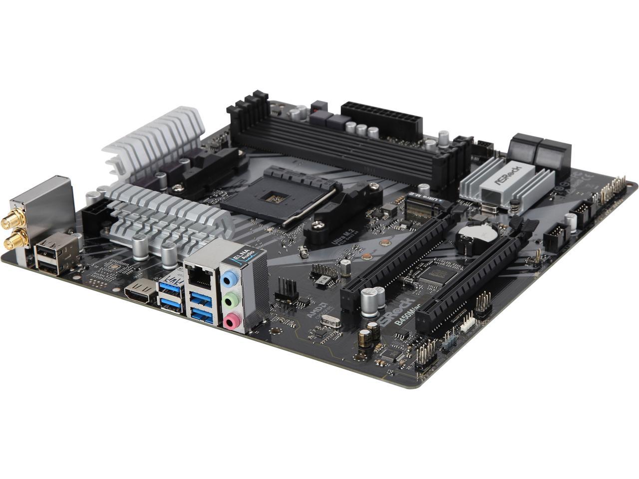 ASRock B450M AC WiFi Motherboard