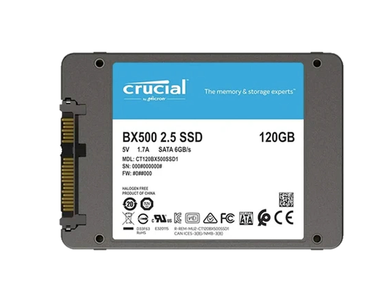 Crucial BX500 120GB 3D NAND SATA 2.5-inch SSD