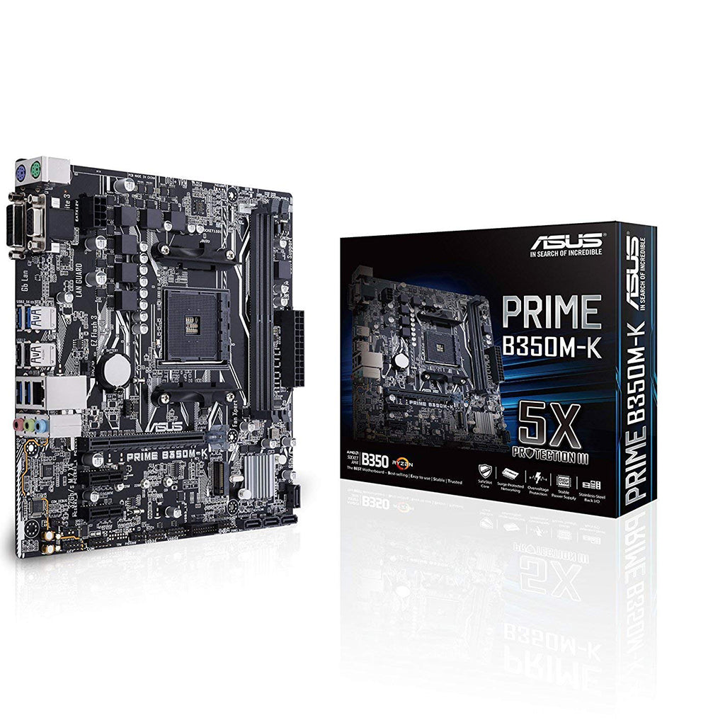 ASUS PRIME B350M-K SOCKET AM4 MOTHERBOARD