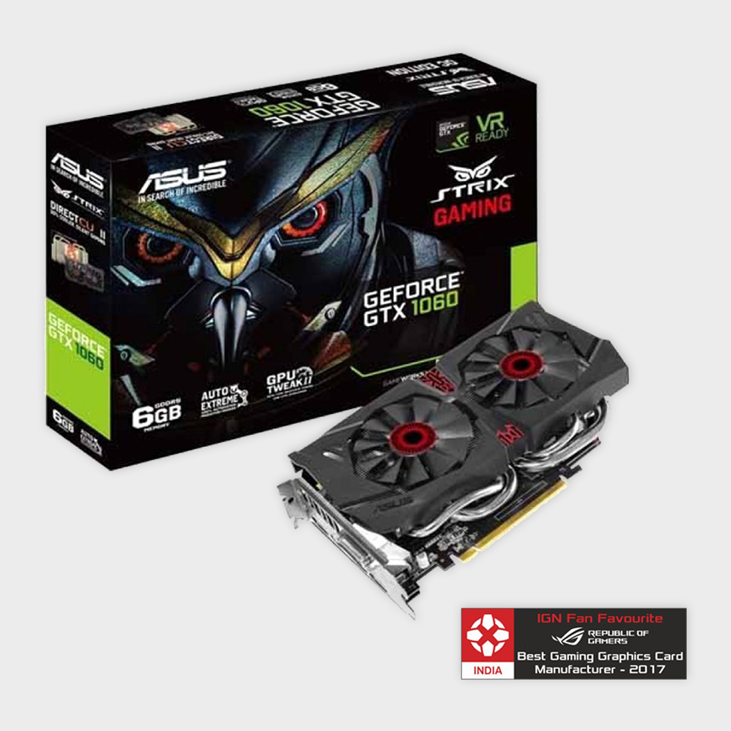 ASUS Strix GeForce® GTX 1060 6GB GDDR5 Graphics Card
