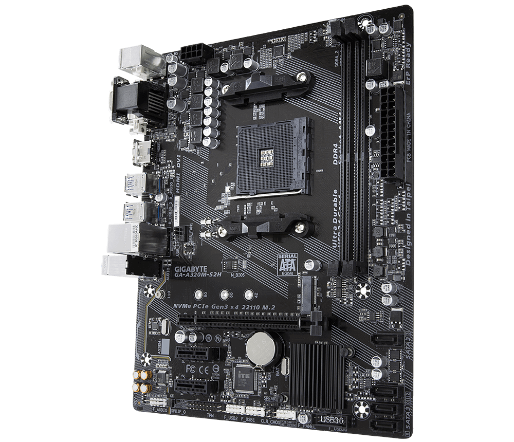Gigabyte GA-A320M-S2H (rev. 1.x) Motherboard