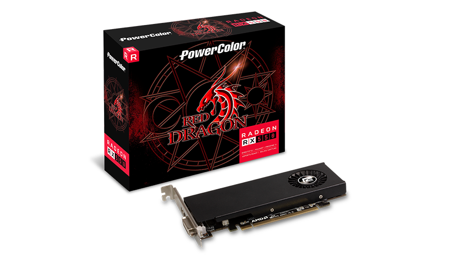 PowerColor Red Dragon Radeon RX 550 4GB GDDR5 Low Profile Graphics Card-GRAPHICS CARD-PowerColor-computerspace