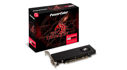 PowerColor Red Dragon Radeon RX 550 4GB GDDR5 Low Profile Graphics Card-GRAPHICS CARD-PowerColor-computerspace