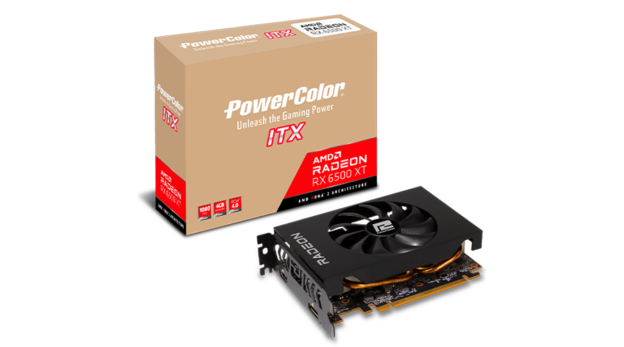 PowerColor RX 6500 Xt iTX Graphics Card-PowerColor-computerspace